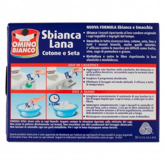 Omino Bianco Sbianca Lana Cotone e Seta - Confezione da 5 Bustine