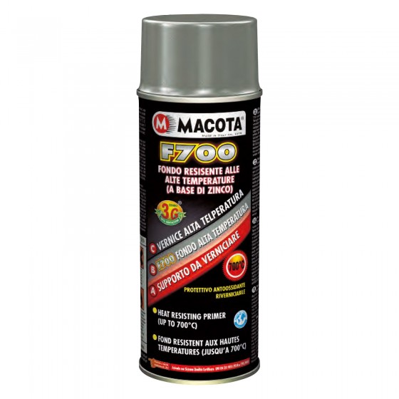 Macota F700 - Fondo Termoresistente fino a 700°C a base di Zinco Macota F700 - Fondo Termoresistente fino a 700°C a base di Zinco