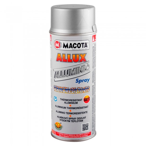 Macota Allux Alluminio Spray Termoresistente fino a 600°C Macota Allux Alluminio Spray Termoresistente fino a 600°C