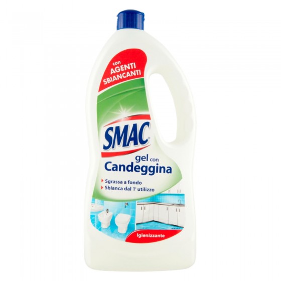 Smac Gel con Candeggina Igienizzante con Agenti Sbiancanti - Flacone Smac Gel con Candeggina Igienizzante con Agenti Sbiancanti - Flacone