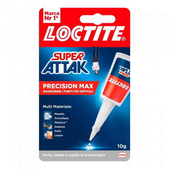 Loctite Super Attak Precison Max Adesivo Universale Instantaneo con Loctite Super Attak Precison Max Adesivo Universale Instantaneo con