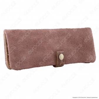 Original Kavatza Mini Pouch Brownie MP04 Portatabacco in Vera Pelle