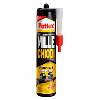 Pattex Mille Chiodi Forte e Rapido Colla di Montaggio con Applicatore - Flacone da 400g