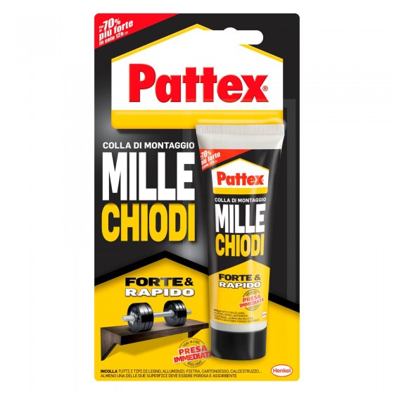 Pattex Mille Chiodi Forte e Rapido Colla di Montaggio - Flacone da 100g Pattex Mille Chiodi Forte e Rapido Colla di Montaggio - Flacone da 100g