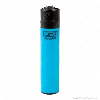 Clipper Large Fluo Branded - Box da 48 Accendini