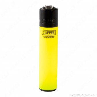 Clipper Large Fluo Branded - Box da 48 Accendini