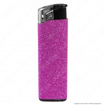 Accendini Electronic Maxi Prof Fantasia Glitter - Serie da 5