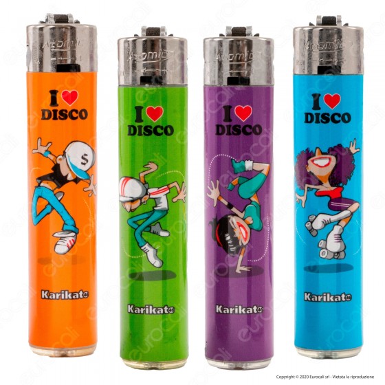 Accendini a Pietrina Atomic Maxi Fantasia Dance - Serie da 4 Accendini a Pietrina Atomic Maxi Fantasia Dance - Serie da 4