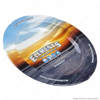 Elements Posacenere da Tavolo Rotondo in Latta Fantasia