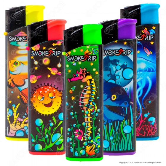 SmokeTrip Accendini Elettronici Ricaricabili Fantasia Fish Invasion - SmokeTrip Accendini Elettronici Ricaricabili Fantasia Fish Invasion -