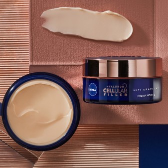 Nivea Hyaluron Cellular Filler Crema Notte Anti-Gravità - Barattolo