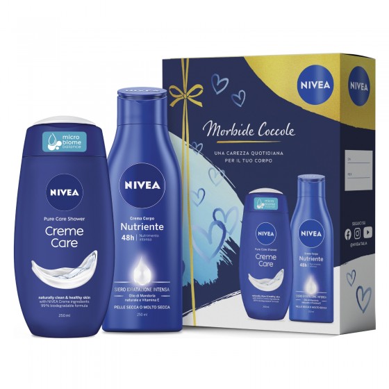 Nivea Kit Morbide Coccole Doccia Crema Creme Care e Crema Corpo Nivea Kit Morbide Coccole Doccia Crema Creme Care e Crema Corpo