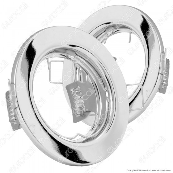 V-Tac VT-778 2 Portafaretti Fissi Rotondi da Incasso per Lampadine V-Tac VT-778 2 Portafaretti Fissi Rotondi da Incasso per Lampadine