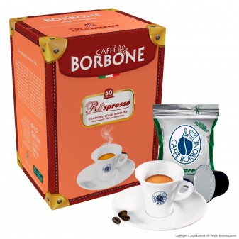 50 Capsule Caffè Borbone Respresso Decaffeinato - Cialde Compatibili