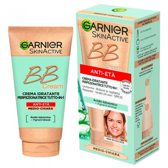 Garnier Skinactive BB Cream Crema Anti-Età Idratante Perfezionatrice Garnier Skinactive BB Cream Crema Anti-Età Idratante Perfezionatrice
