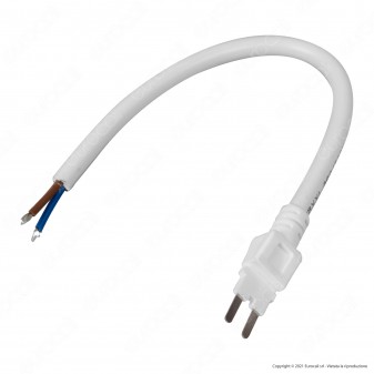 FAI Connettore Flessibile 2 Cavi a Saldare per Striscia LED 220V -
