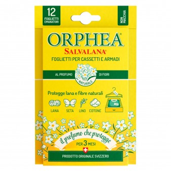 Orphea Salvalana Foglietti Cassetti e Armadi Protegge Lana e Fibre