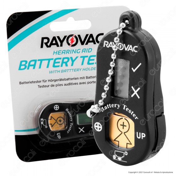 Rayovac Tester + Portabatterie Per Pile Apparecchi Acustici Rayovac Tester + Portabatterie Per Pile Apparecchi Acustici