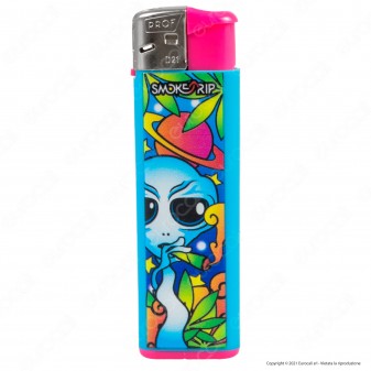 SmokeTrip Color Accendini Elettronici Fantasia Alien - 5 Accendini