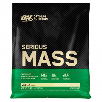Optimum Nutrition Serious Mass Proteine Whey alla Vaniglia con Shaker