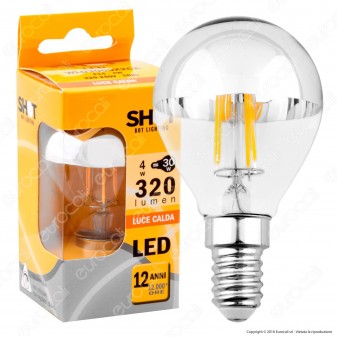 Bot Lighting Shot Lampadina LED E14 4W MiniGlobo P45 Filamento