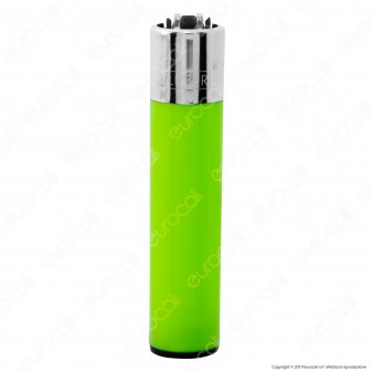 Clipper Large Fantasia Solid Fluo Mix - Serie da 4 Accendini