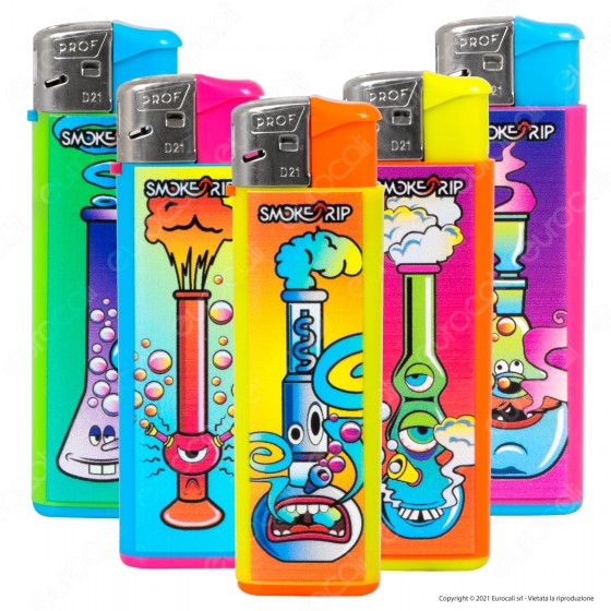 SmokeTrip Color Accendini Elettronici Fantasia Bong - 5 Accendini SmokeTrip Color Accendini Elettronici Fantasia Bong - 5 Accendini